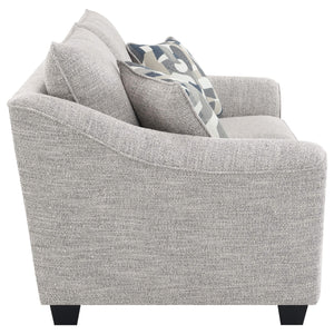 Conjunto de sofá tapizado de 3 piezas Tomkins Boucle en gris claro