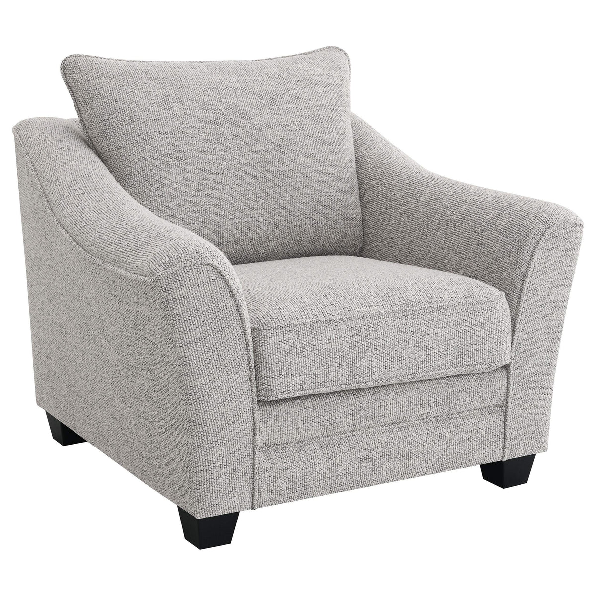 Conjunto de sofá tapizado de 3 piezas Tomkins Boucle en gris claro