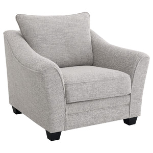 Conjunto de sofá tapizado de 3 piezas Tomkins Boucle en gris claro
