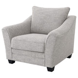 Tomkins Boucle Upholstered Chair Light Grey