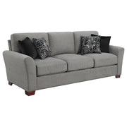 Drayton Flared Arm Upholstered Sofa Warm Grey