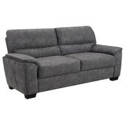 Hartsook Upholstered Padded Arm Sofa Charcoal Grey