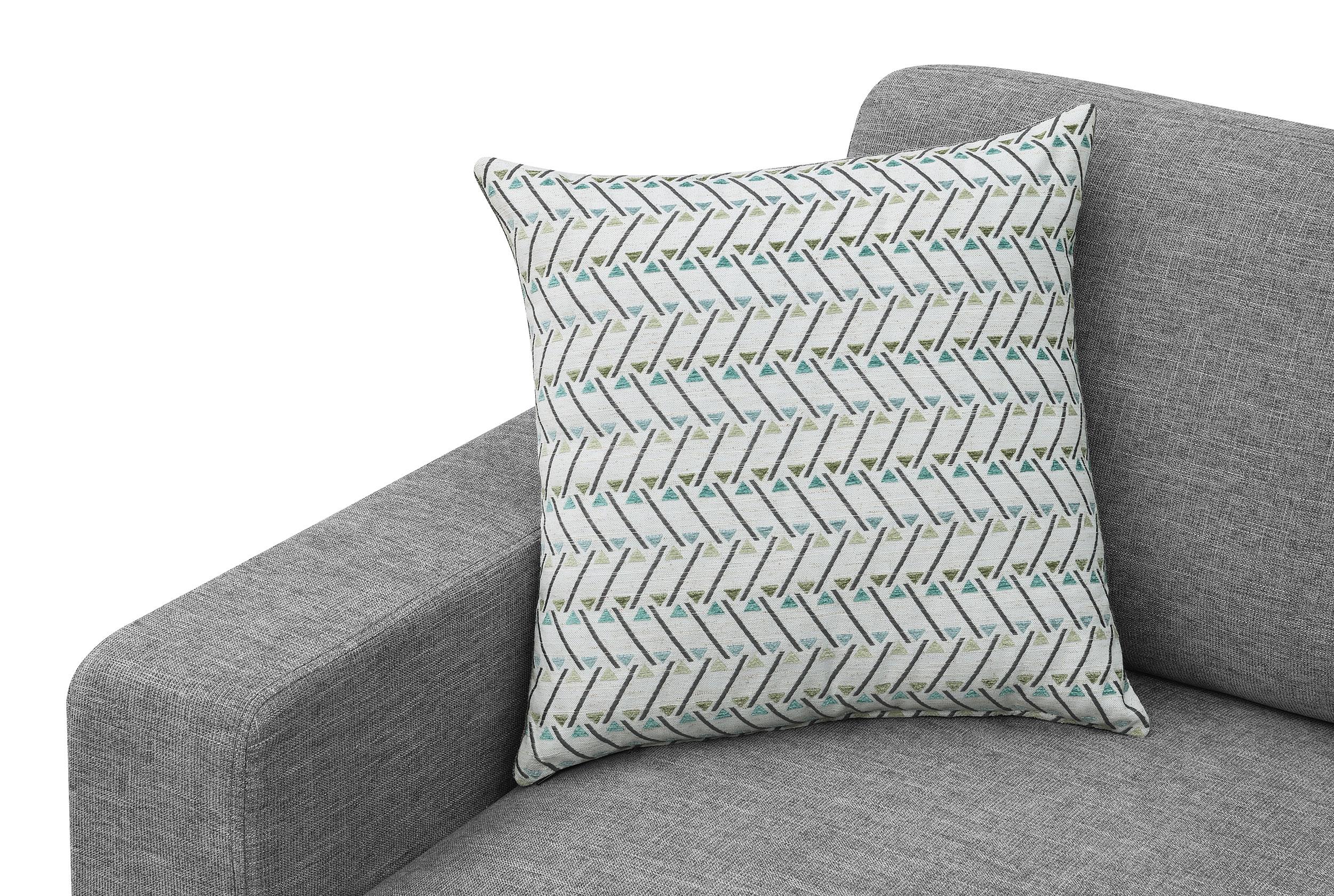 Clint Upholstered Track Arm Sectional Sofa Grey