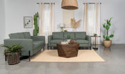 Tilly 2-piece Upholstered Track Arm Sofa Set Sage