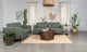 Tilly 2-piece Upholstered Track Arm Sofa Set Sage