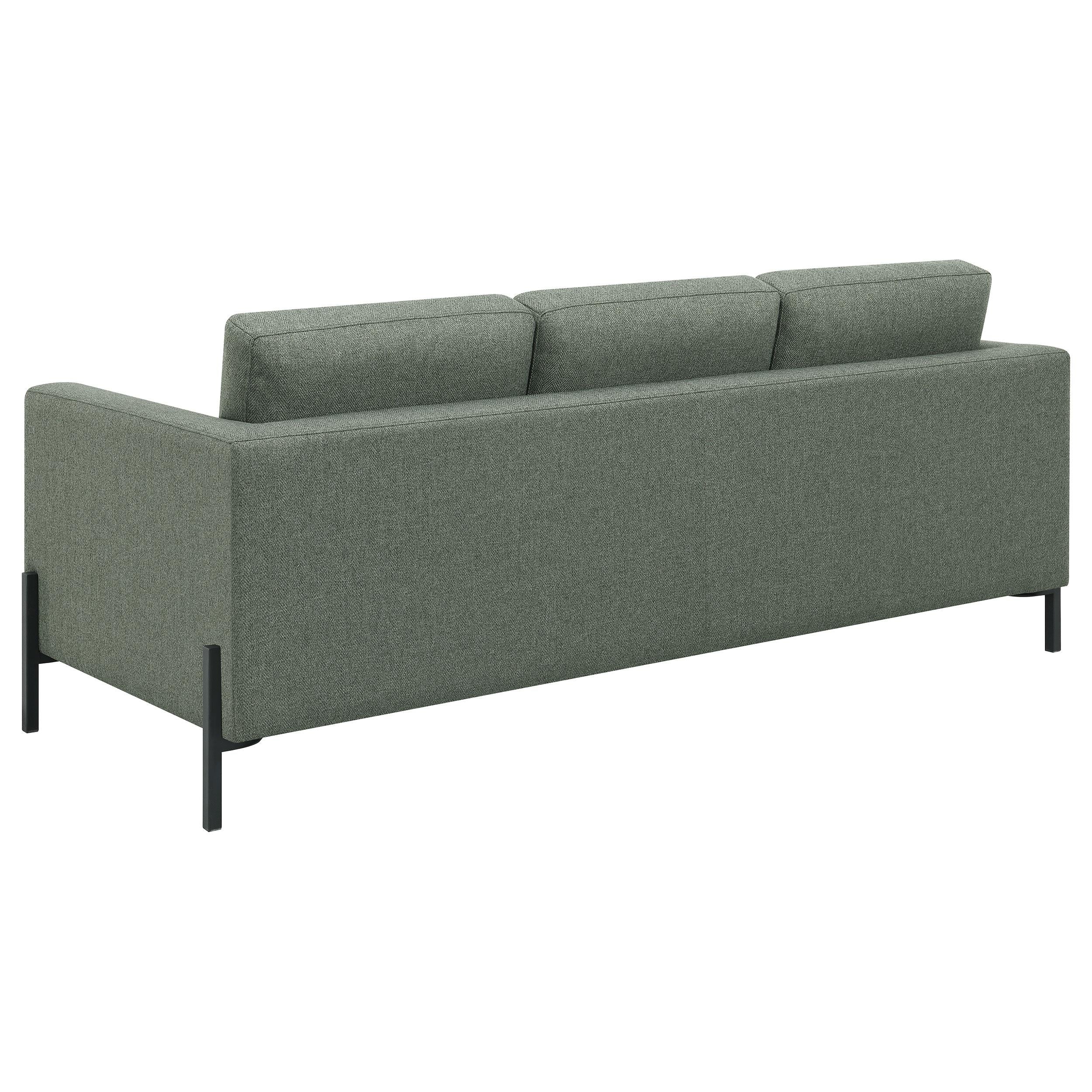Tilly 2-piece Upholstered Track Arm Sofa Set Sage