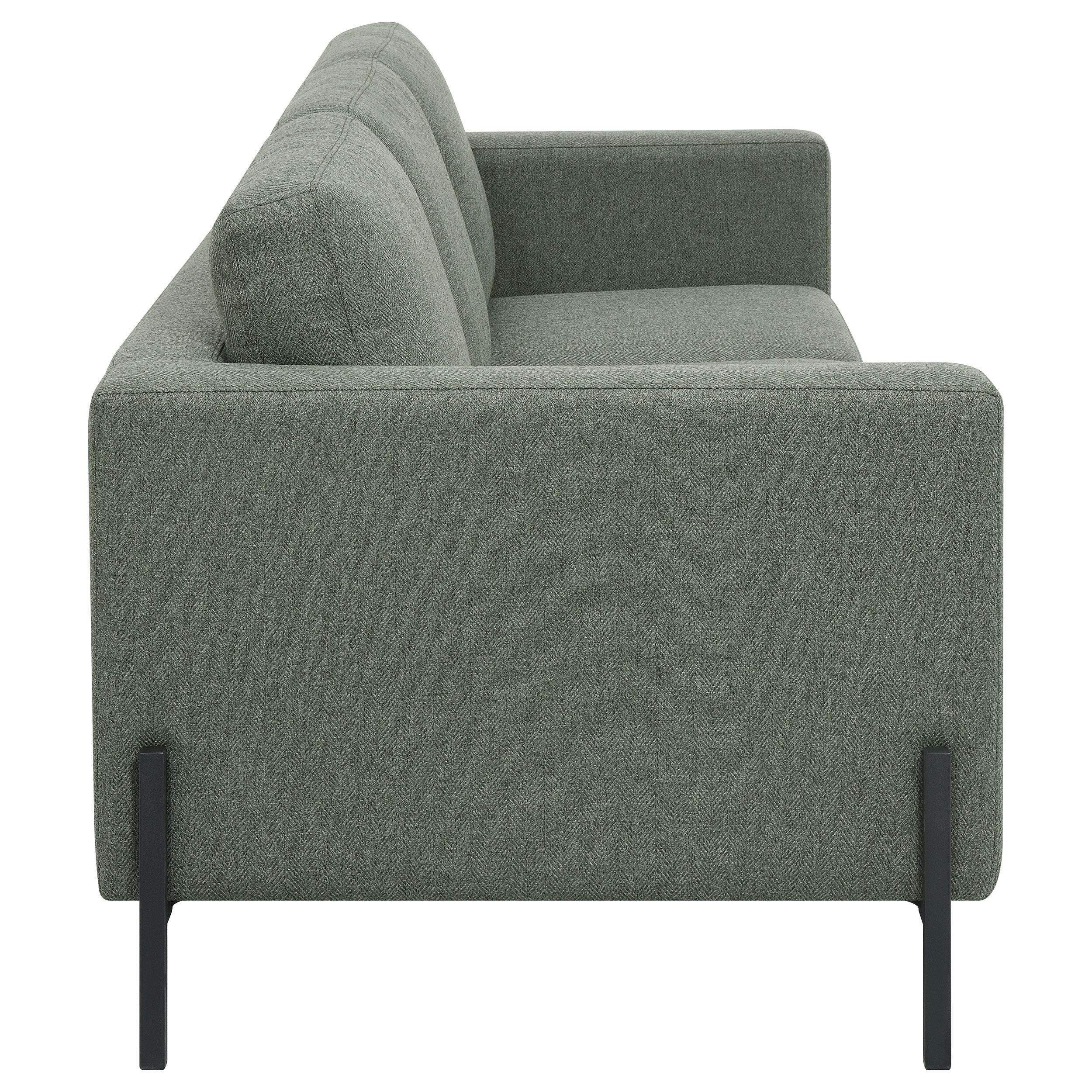 Tilly 2-piece Upholstered Track Arm Sofa Set Sage
