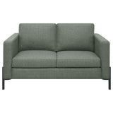 Tilly 2-piece Upholstered Track Arm Sofa Set Sage