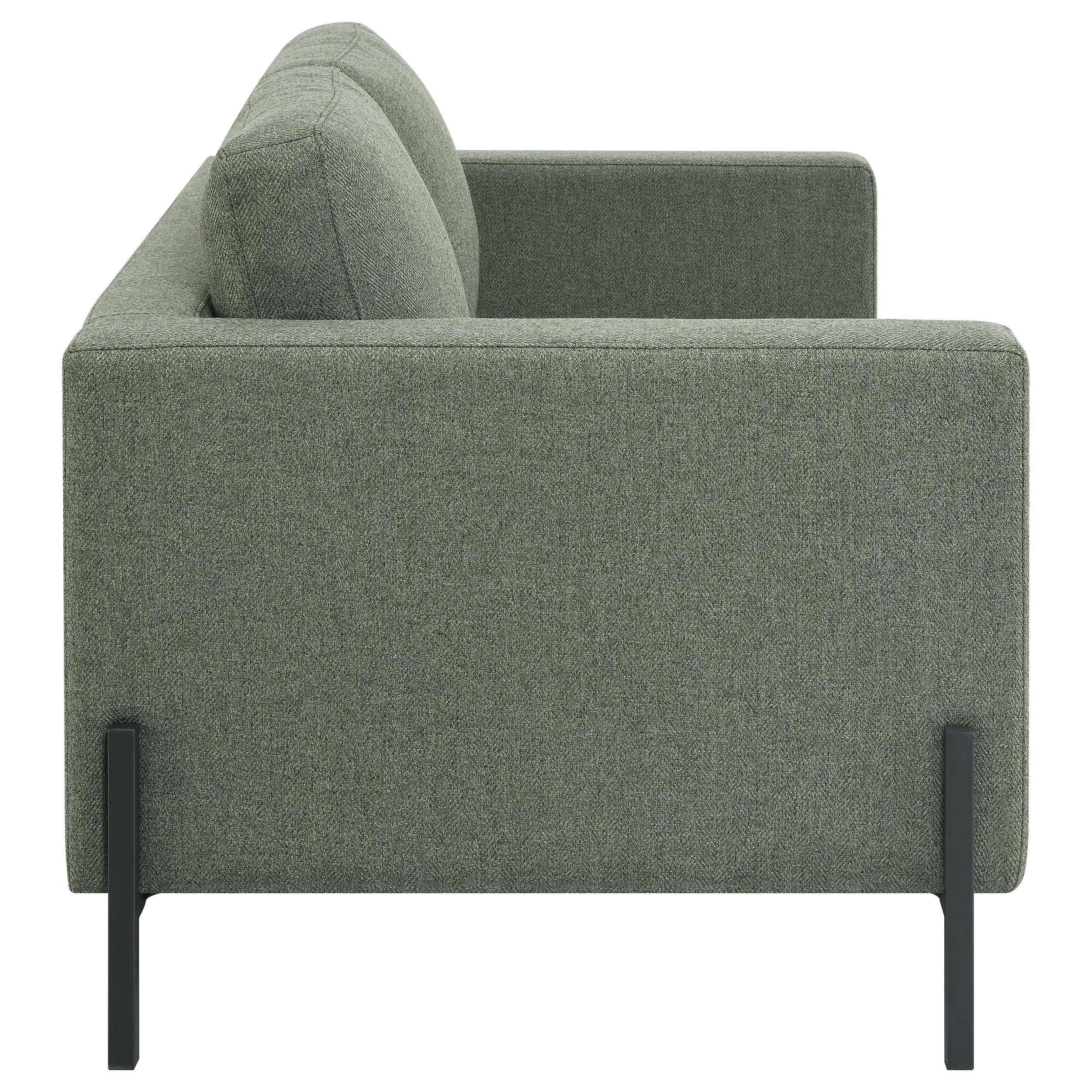 Tilly 2-piece Upholstered Track Arm Sofa Set Sage