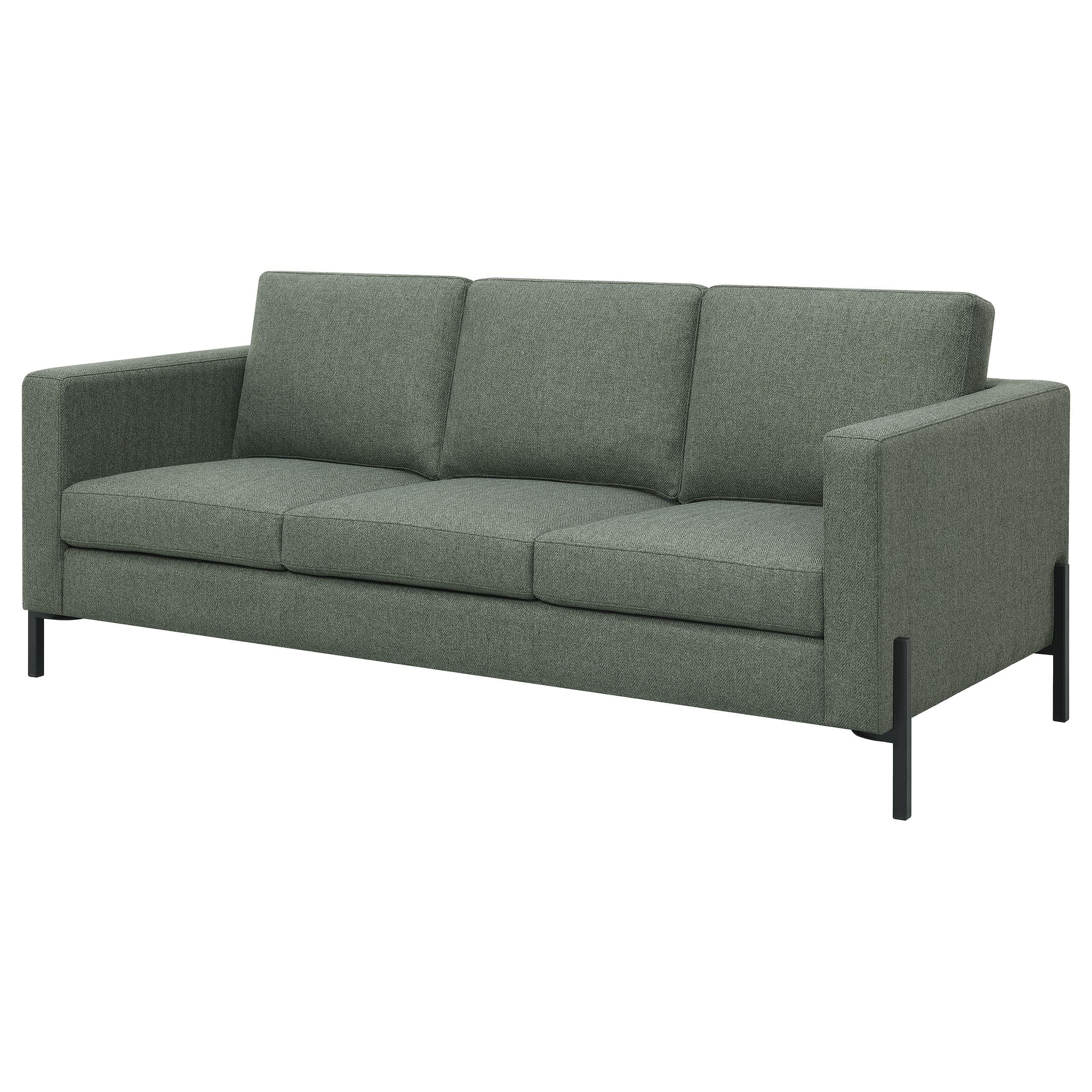 Tilly Upholstered Track Arm Sofa Sage