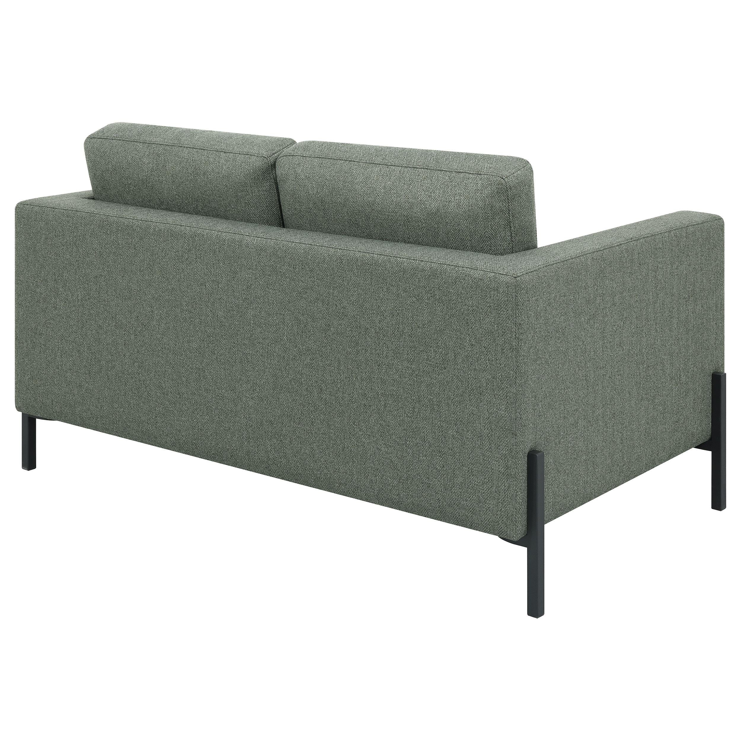 Tilly Upholstered Track Arm Loveseat Sage