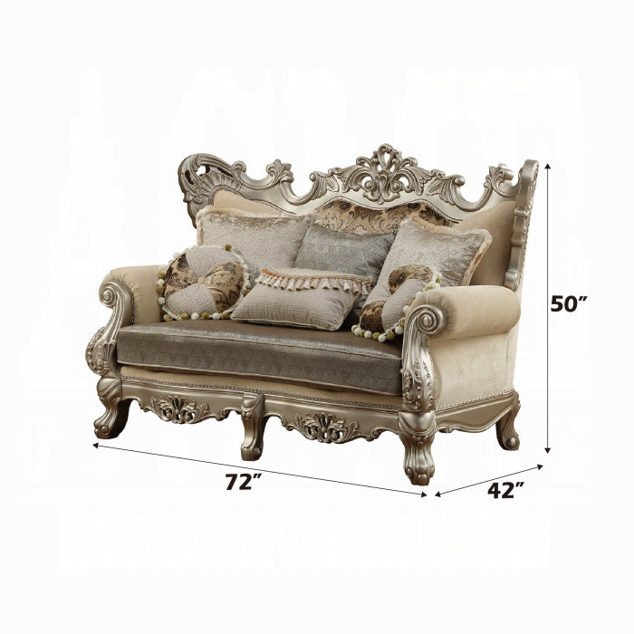 Ranita Loveseat W/6 Pillows