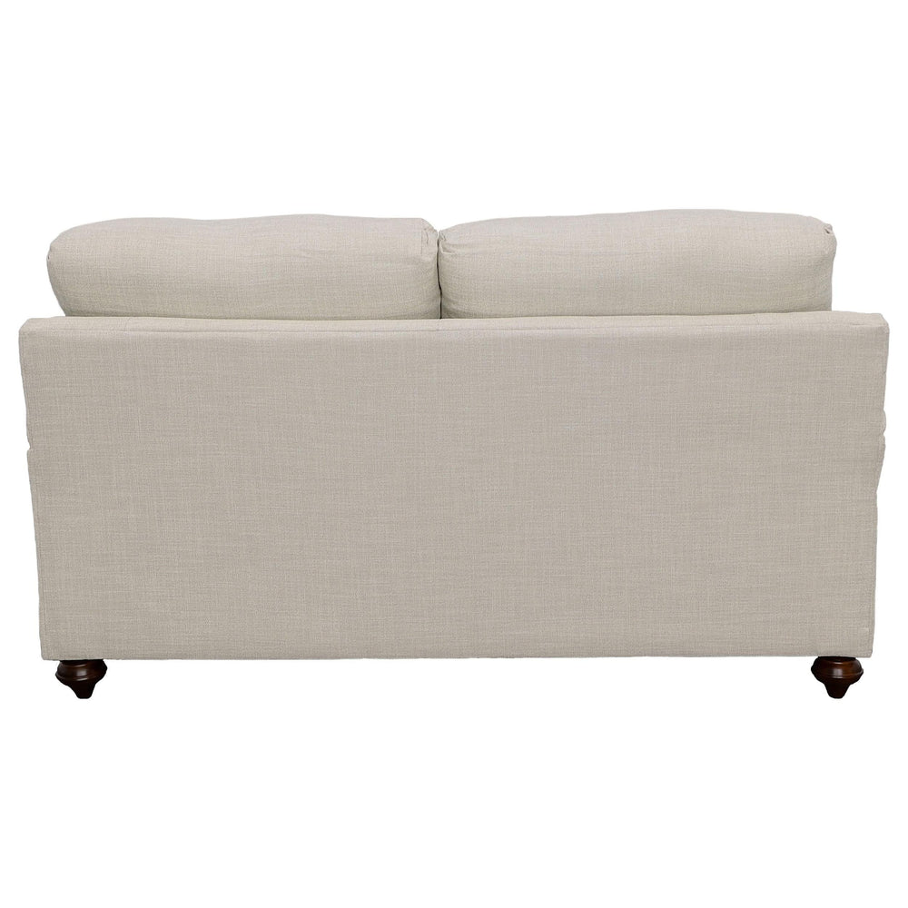Conjunto de sofá tapizado Glenn de 2 piezas en gris claro y azul