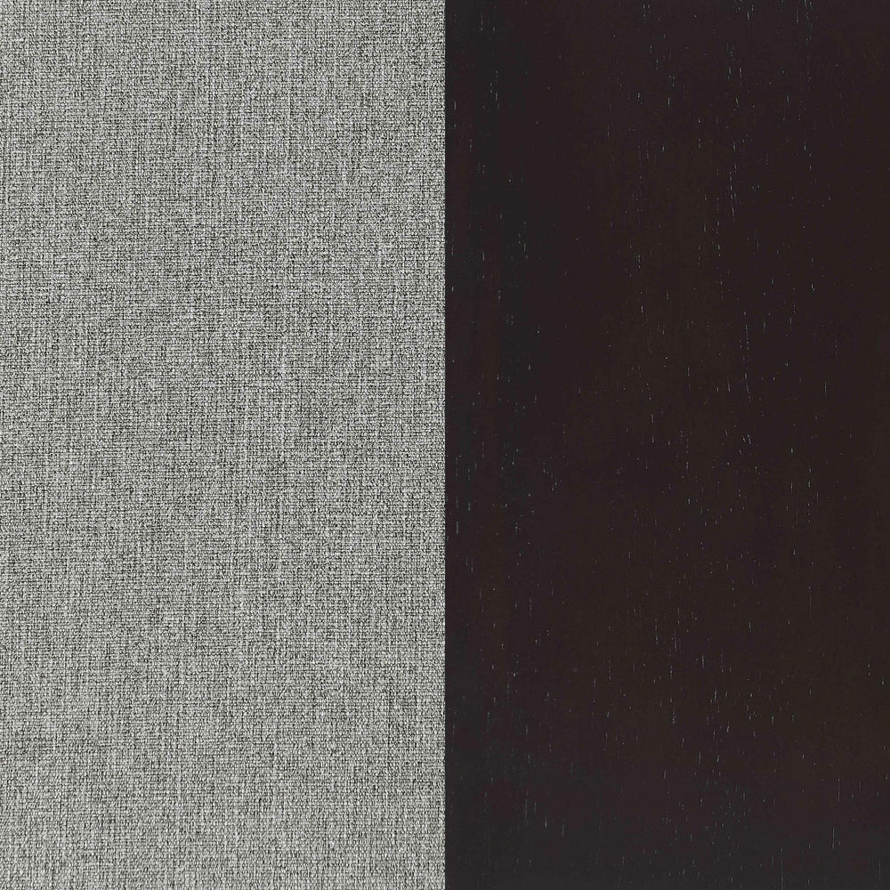 Sillón tapizado Blake con brazos articulados, color gris piel de tiburón