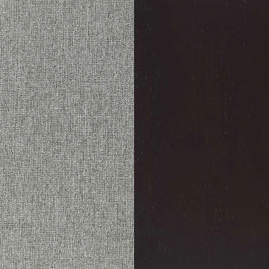 Sillón tapizado Blake con brazos articulados, color gris piel de tiburón