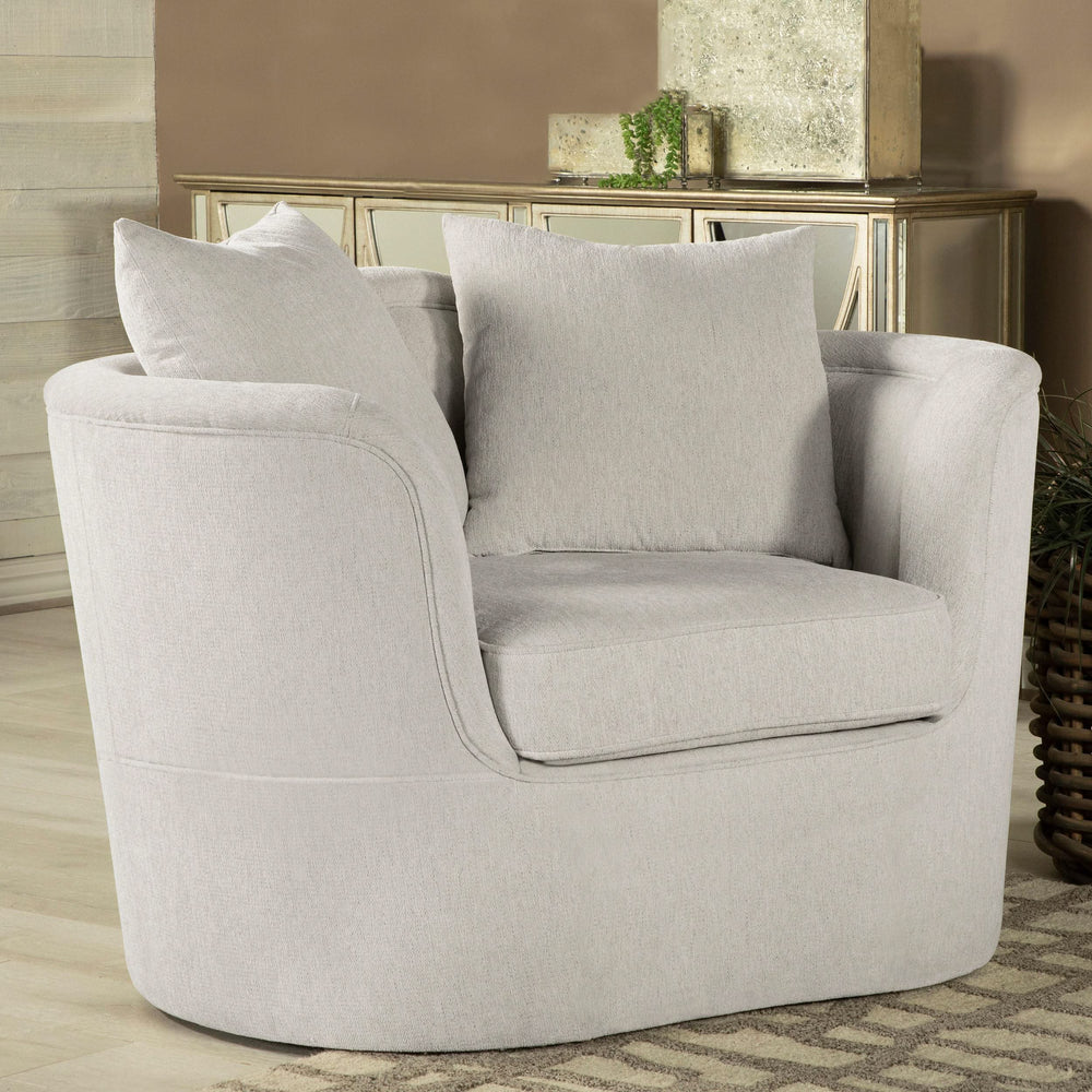 Silla tapizada Kamilah con respaldo camel beige