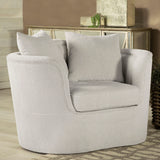 Silla tapizada Kamilah con respaldo camel beige