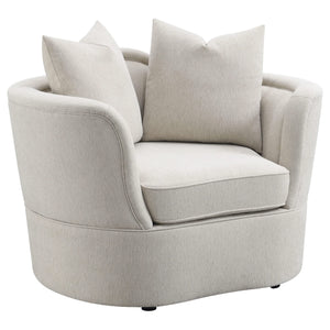 Silla tapizada Kamilah con respaldo camel beige