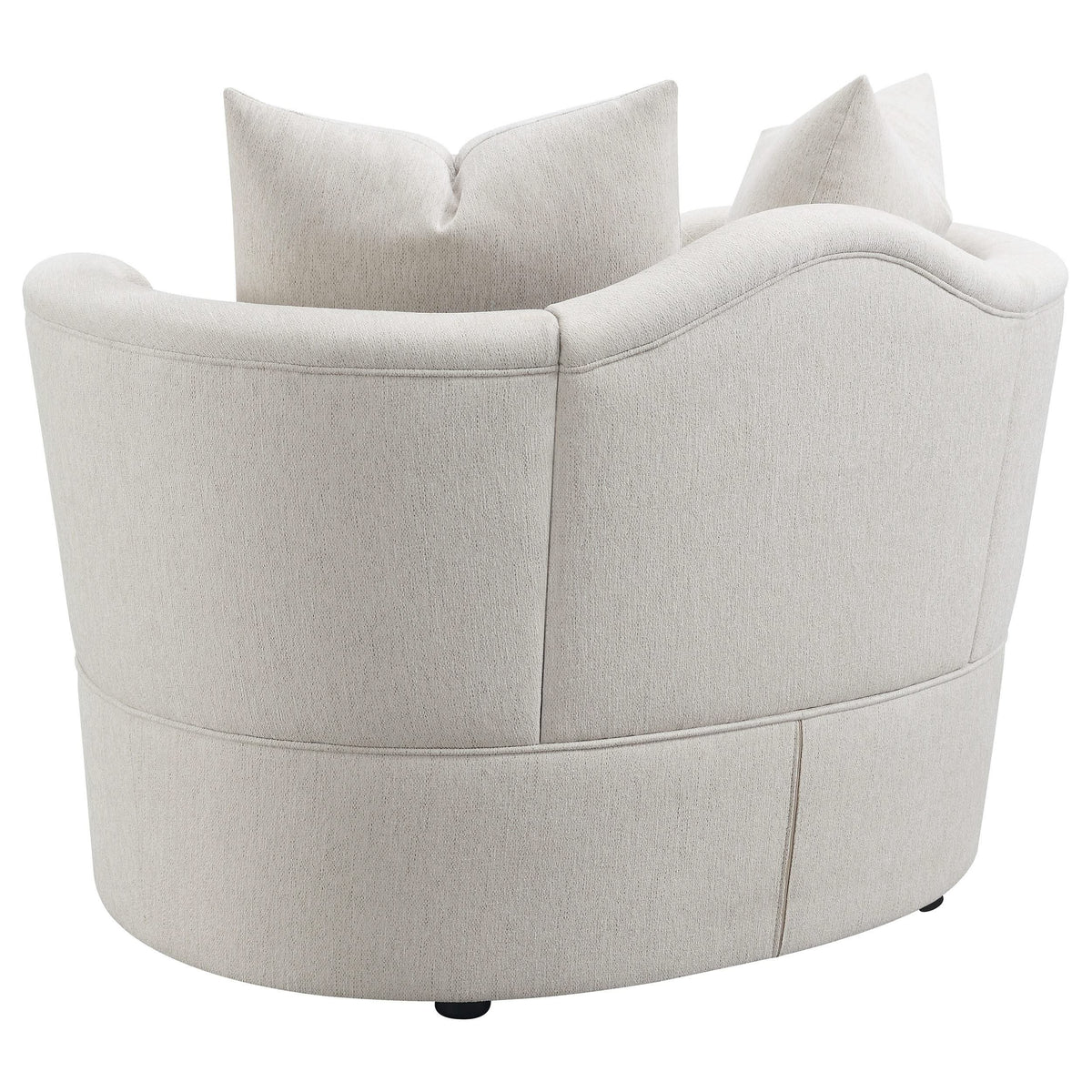 Silla tapizada Kamilah con respaldo camel beige