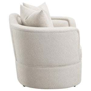 Silla tapizada Kamilah con respaldo camel beige