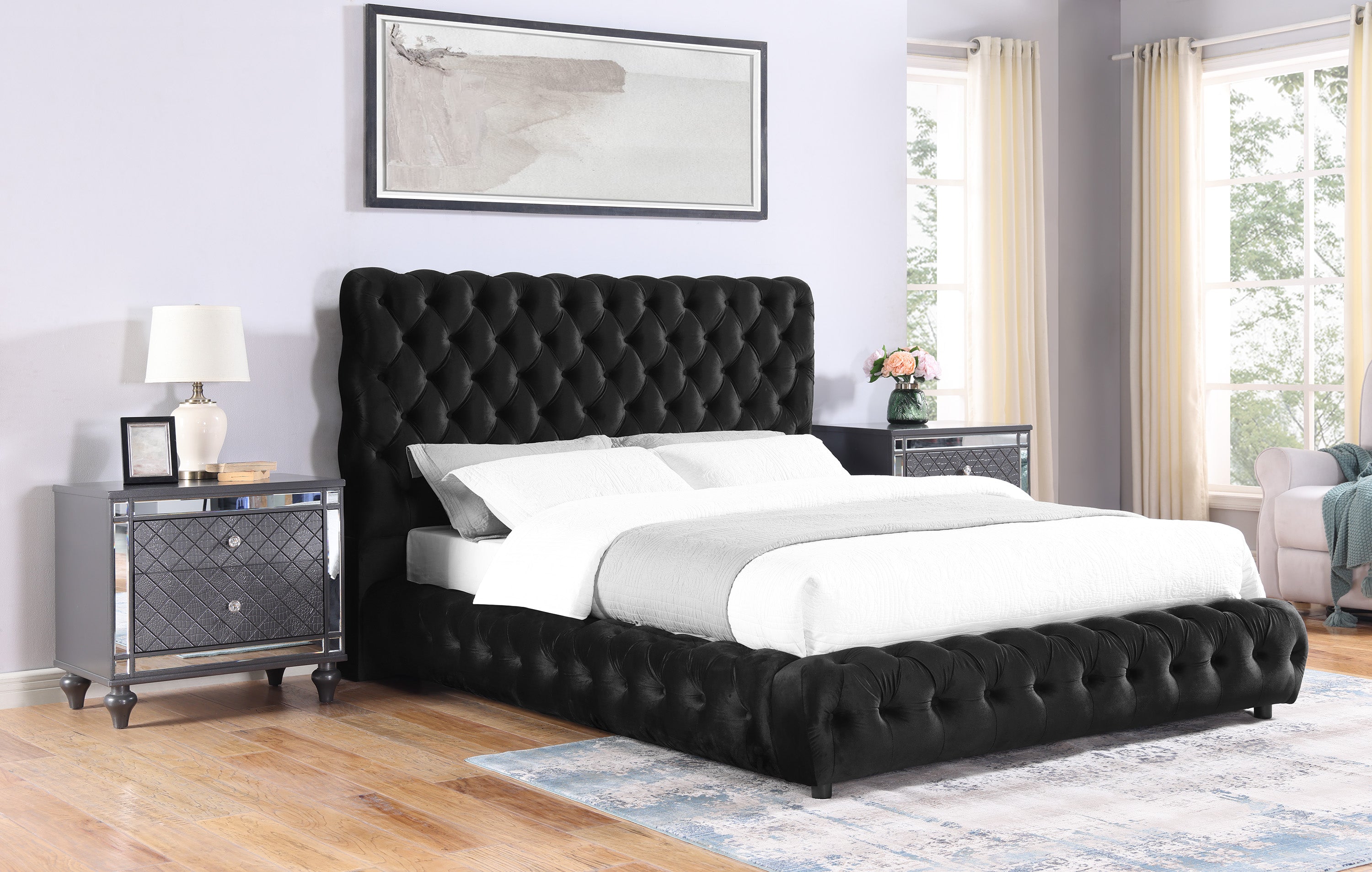 5112BK-ALL FLORY BED BLACK