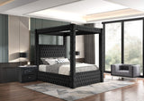5114BK ANNABELLE CANOPY BED BLACK
