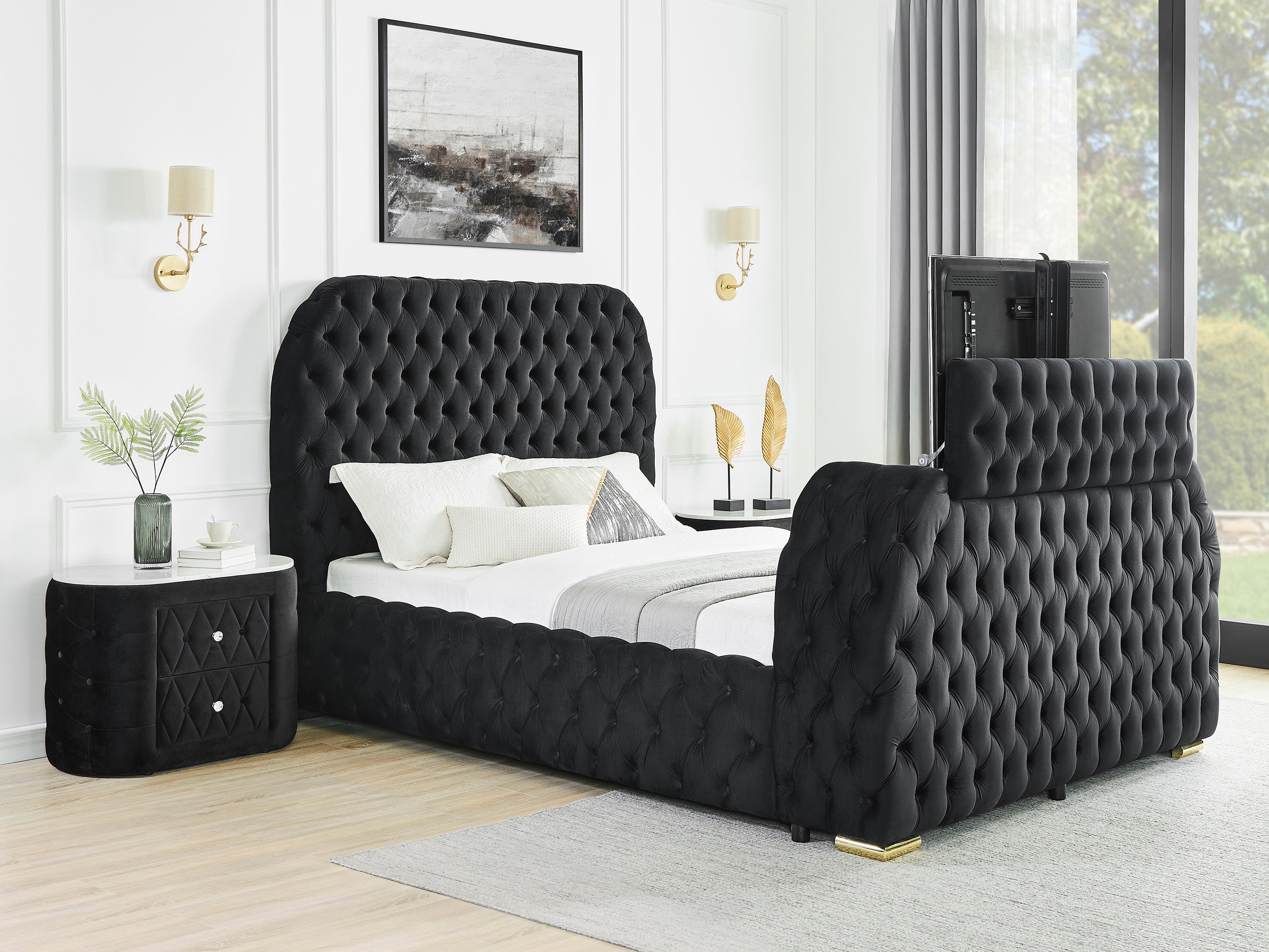 NATALIA QUEEN HEADBOARD BLACK