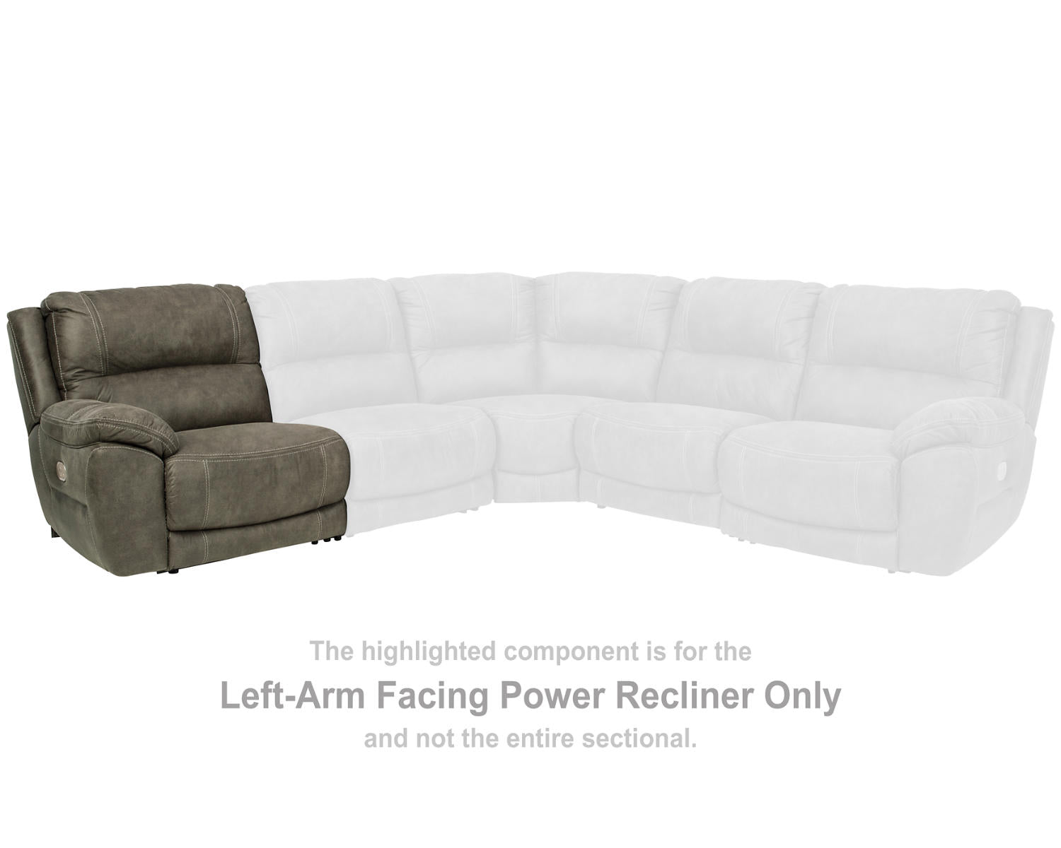 Cranedall Left-Arm Facing Power Recliner