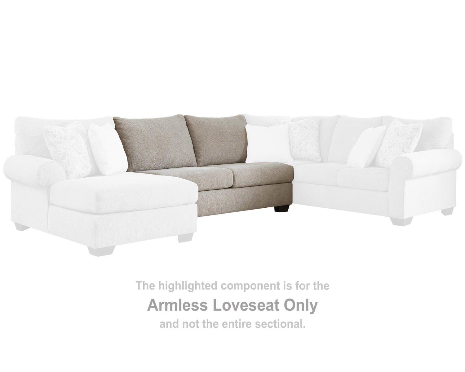 Baranello Armless Loveseat
