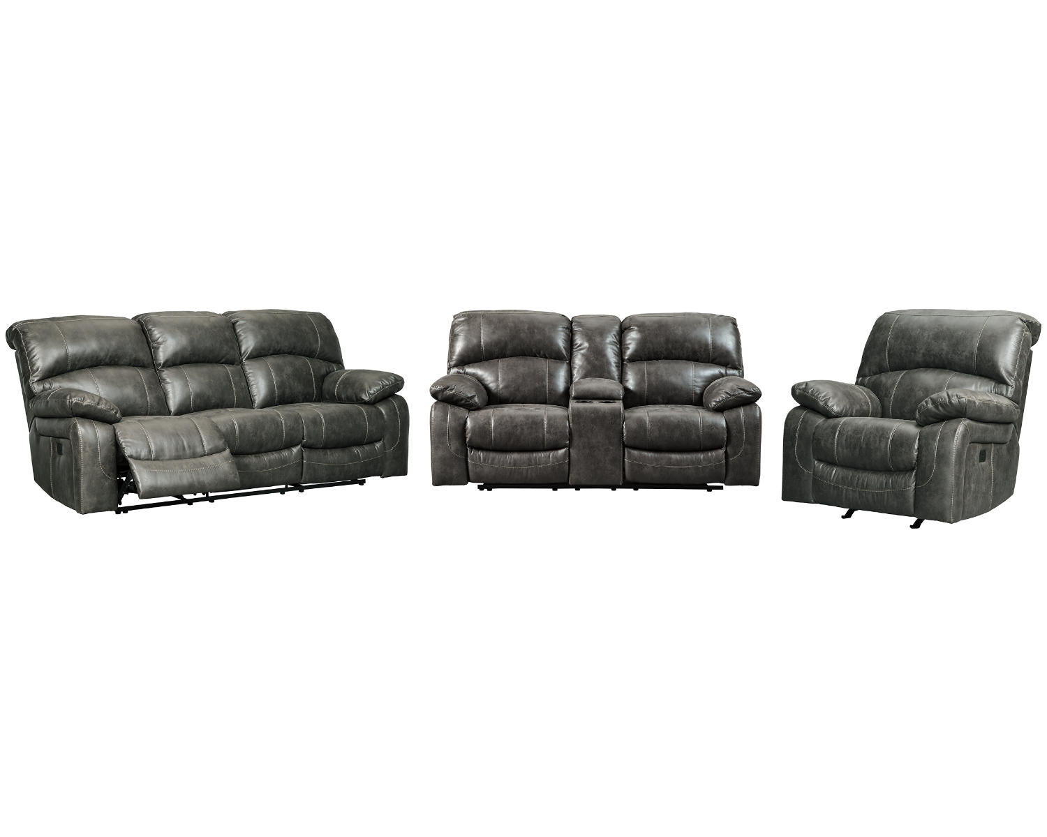 Dunwell Power Reclining Sofa and Loveseat with Power Recliner