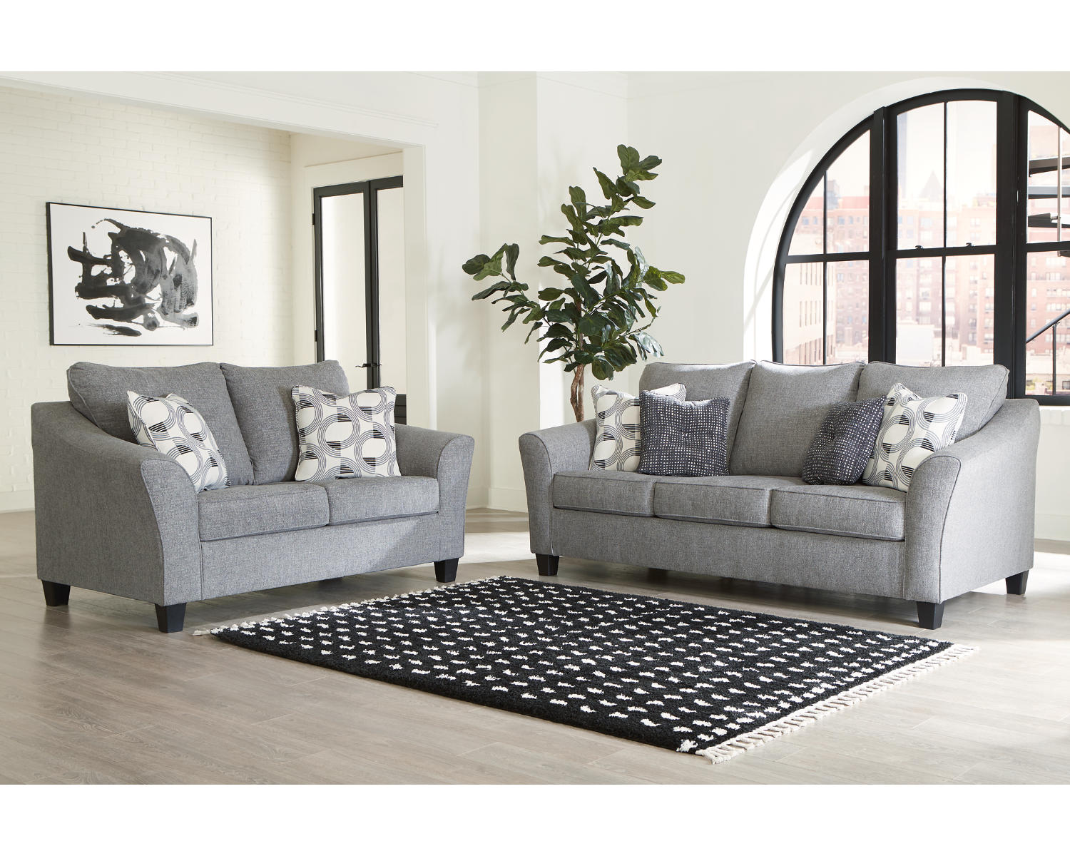 Mathonia Sofa and Loveseat