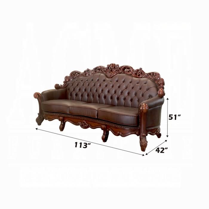Sofá Vendome de gran tamaño con 4 almohadas