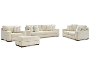 Sofá, loveseat, silla y otomana Maggie