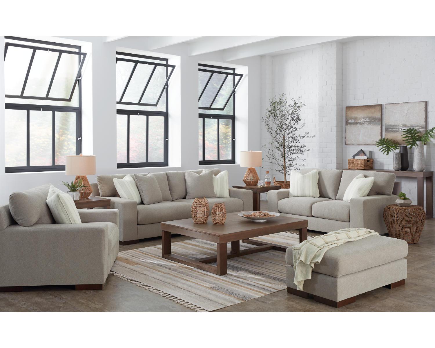 Maggie Sofa, Loveseat, Oversized Chair and Ottoman