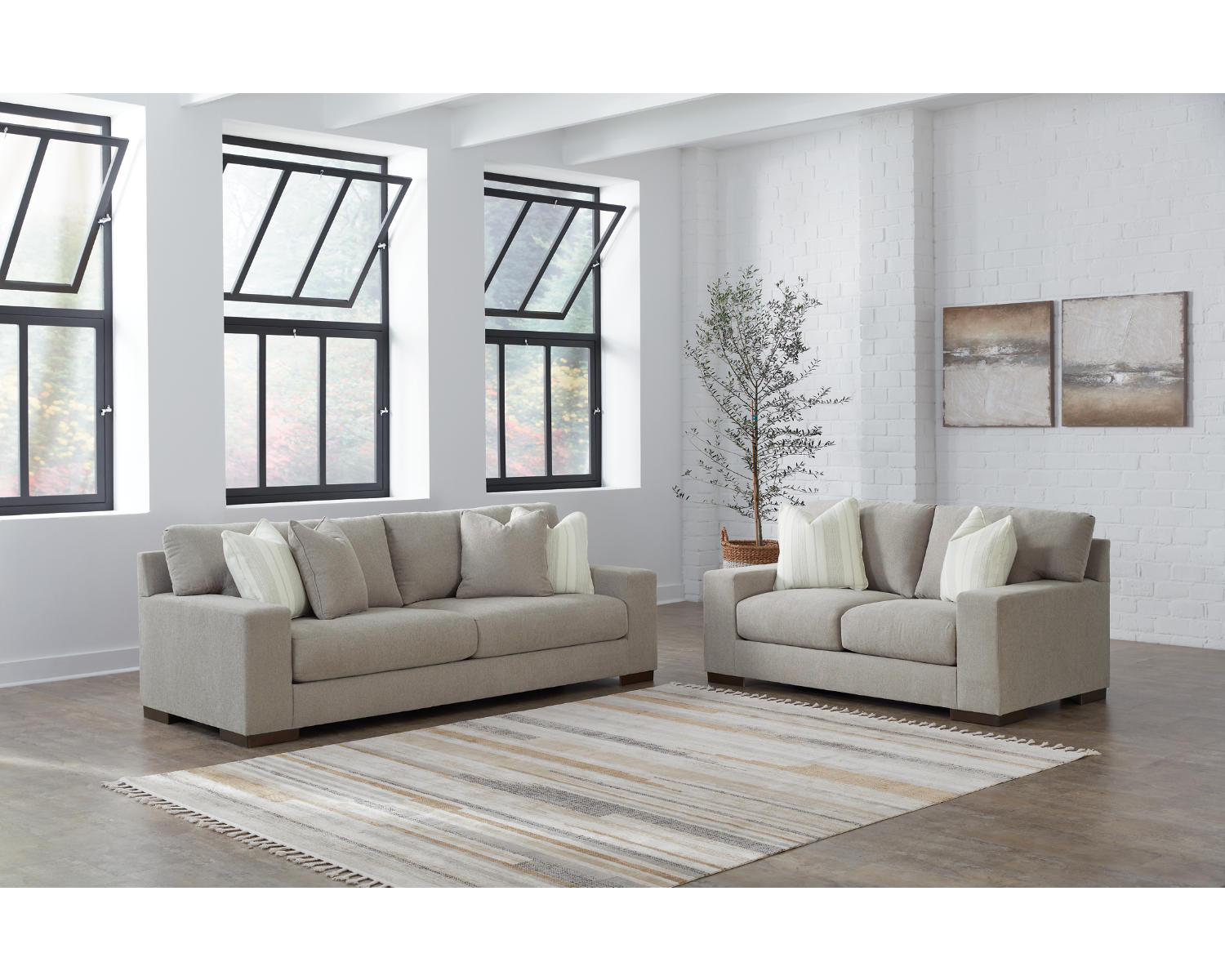 Maggie Sofa and Loveseat