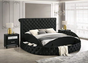 BRIGITTE K/Q STORAGE RL-LEFT BLACK