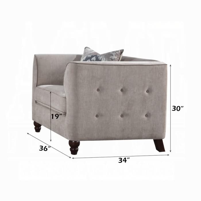 Silla Cyndi con almohada