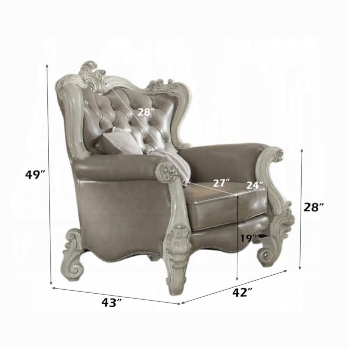 Silla Versalles con 2 almohadas