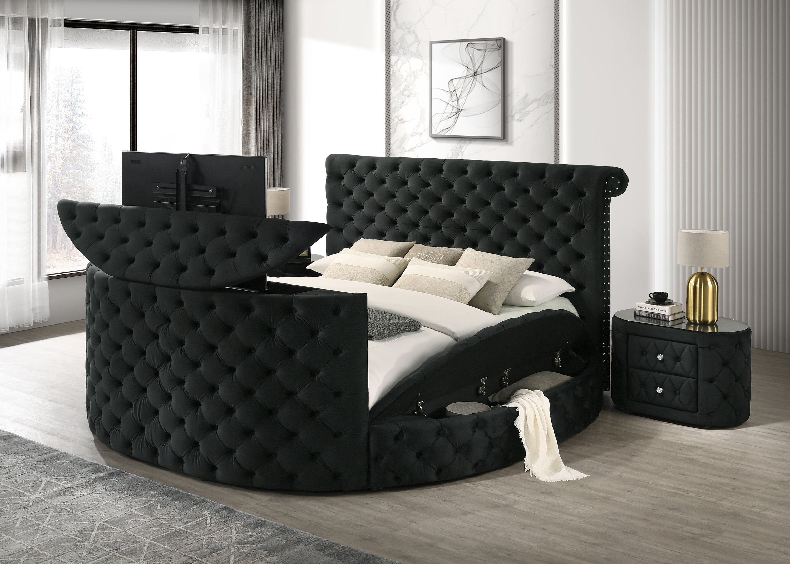 VOLTARE NIGHT STAND GREY