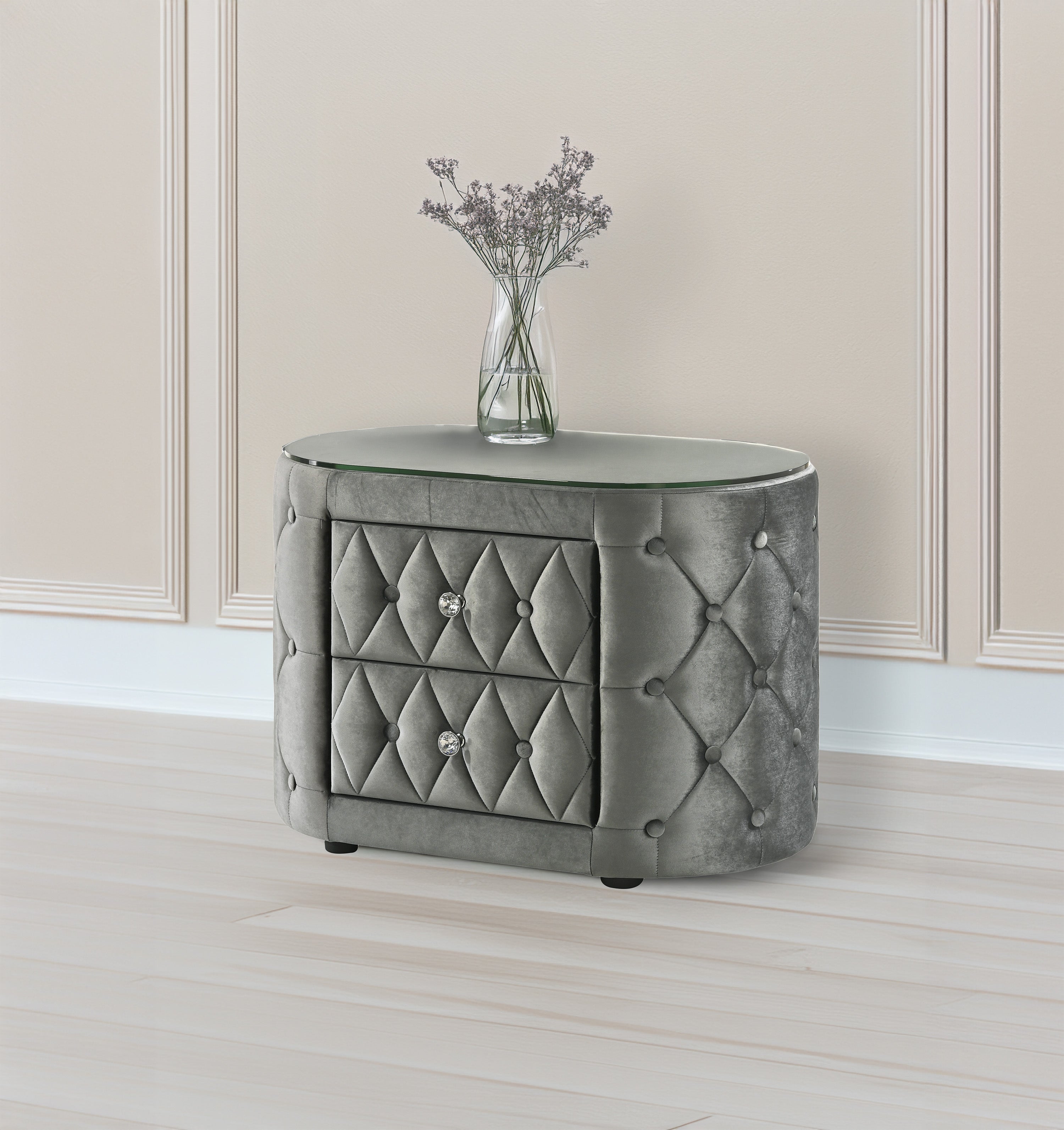 VOLTARE KING FB TV/FIREPLACE GREY