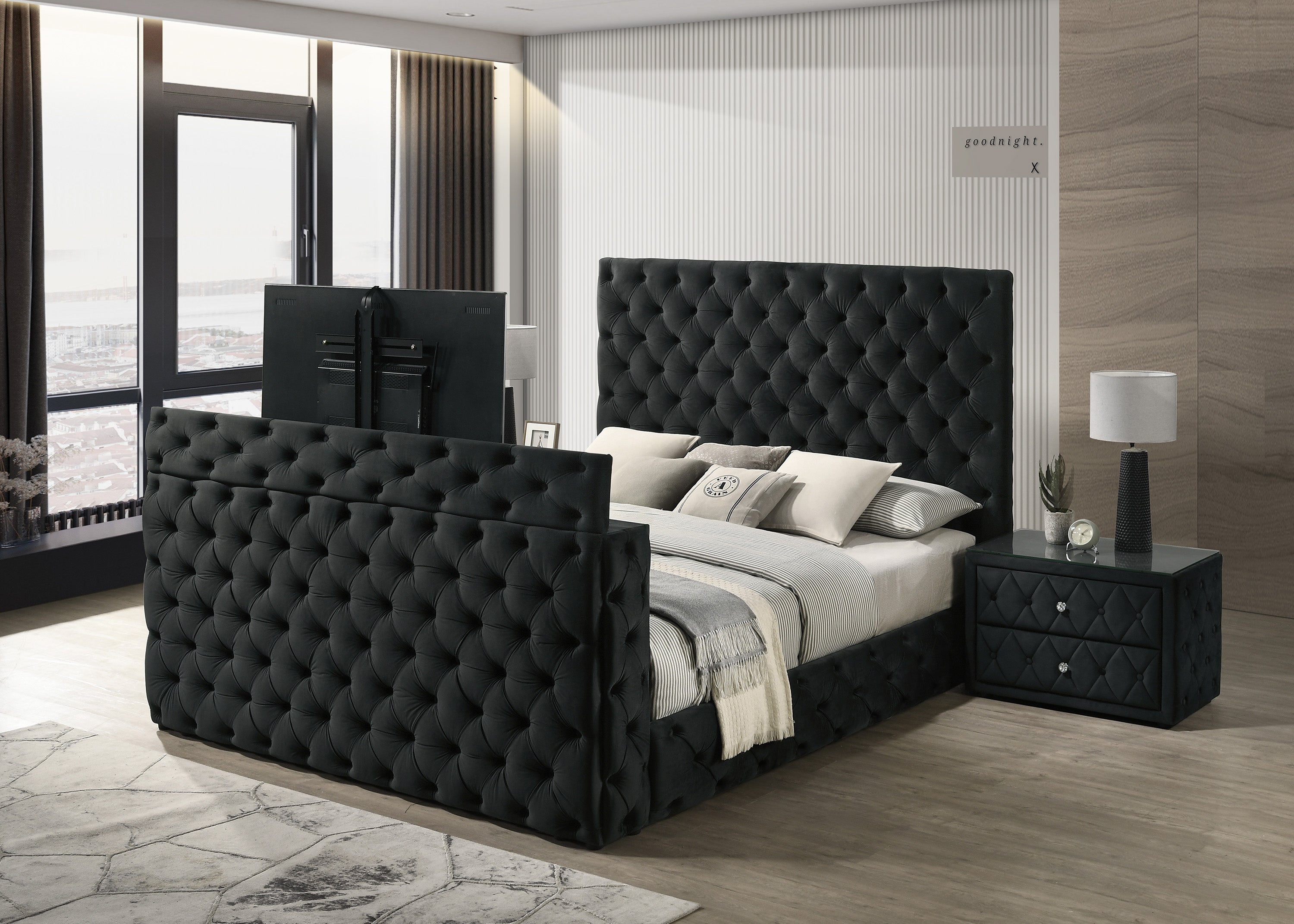 JOSEPHINE NIGHT STAND BLACK