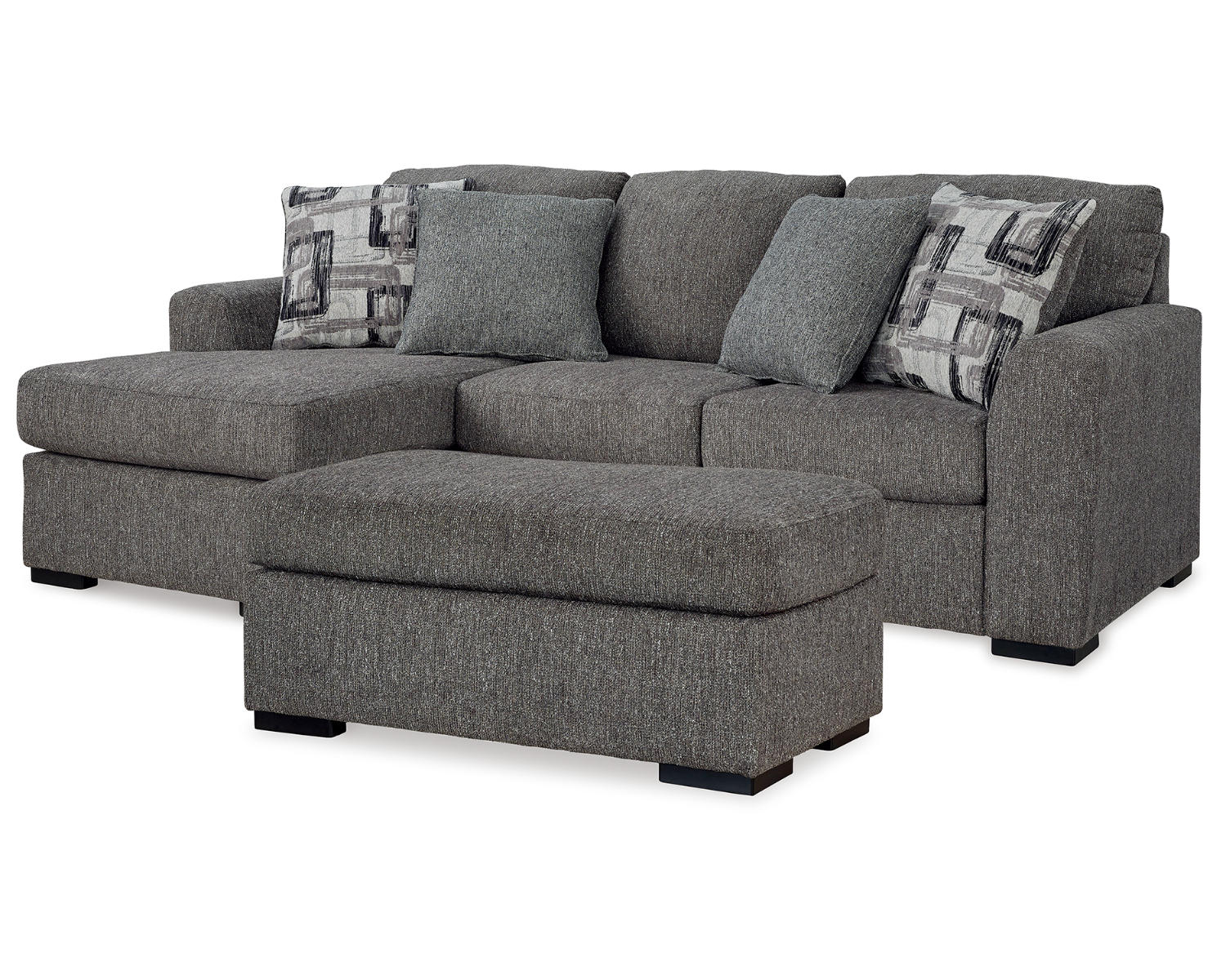 Gardiner Sofa Chaise and Ottoman