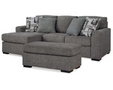 Sofá chaise longue y otomana Gardiner