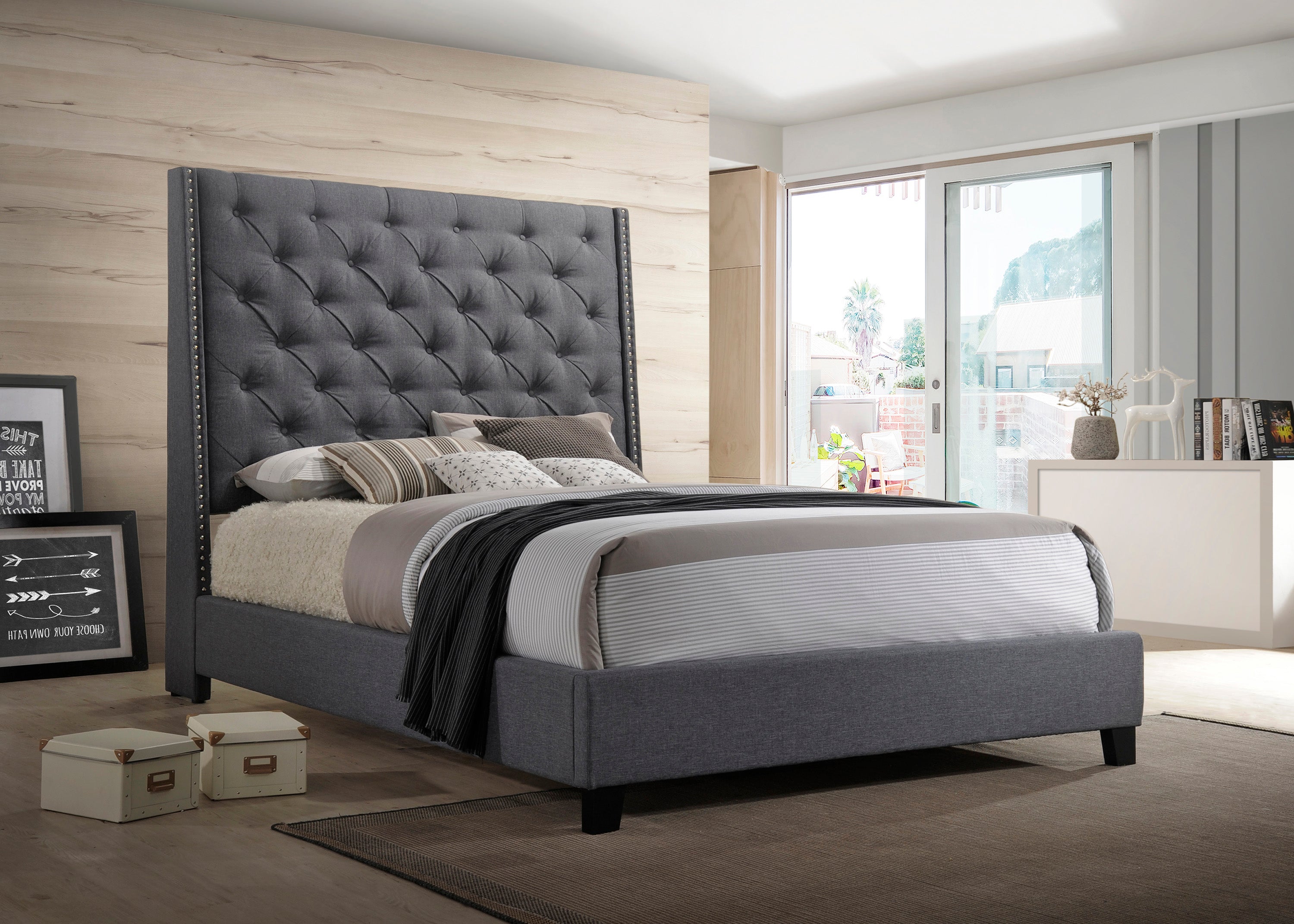 5265-GY CHANTILLY BED GREY