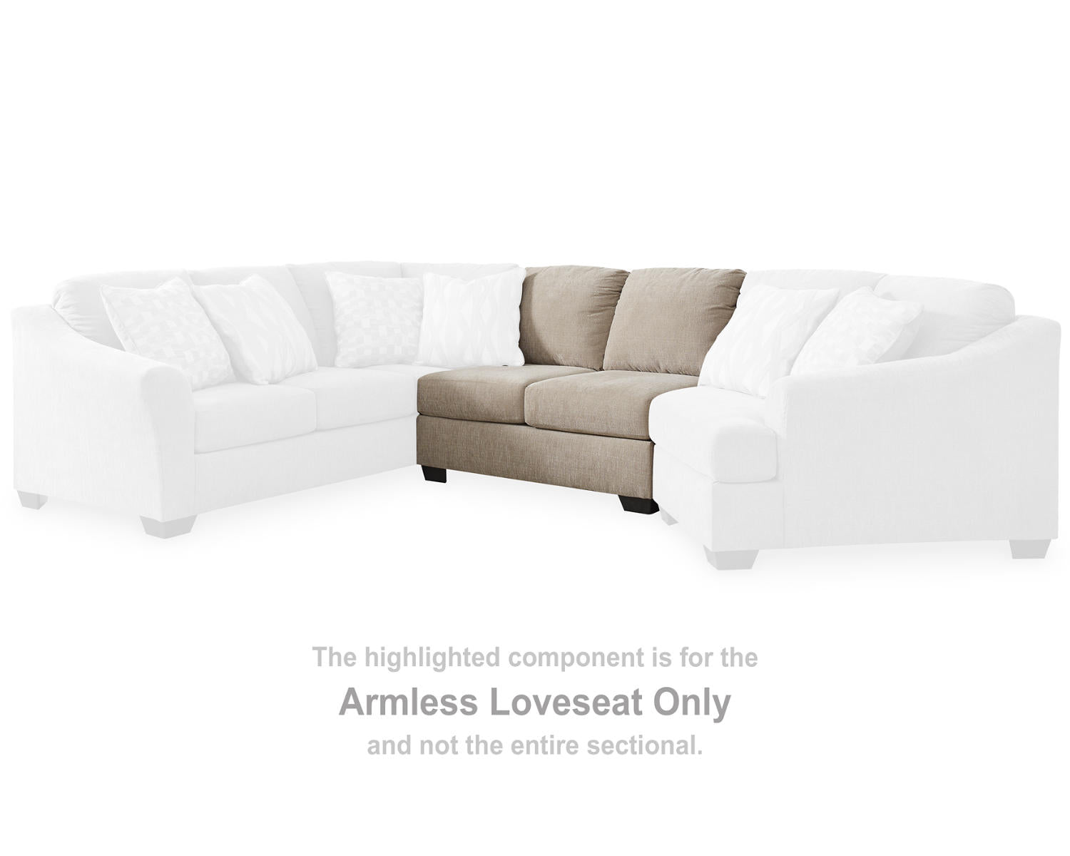 Brogan Bay Armless Loveseat