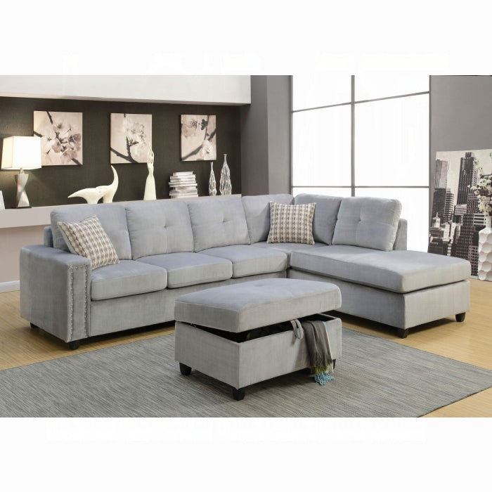 Belville Reversible Sectional Sofa W/2 Pillows