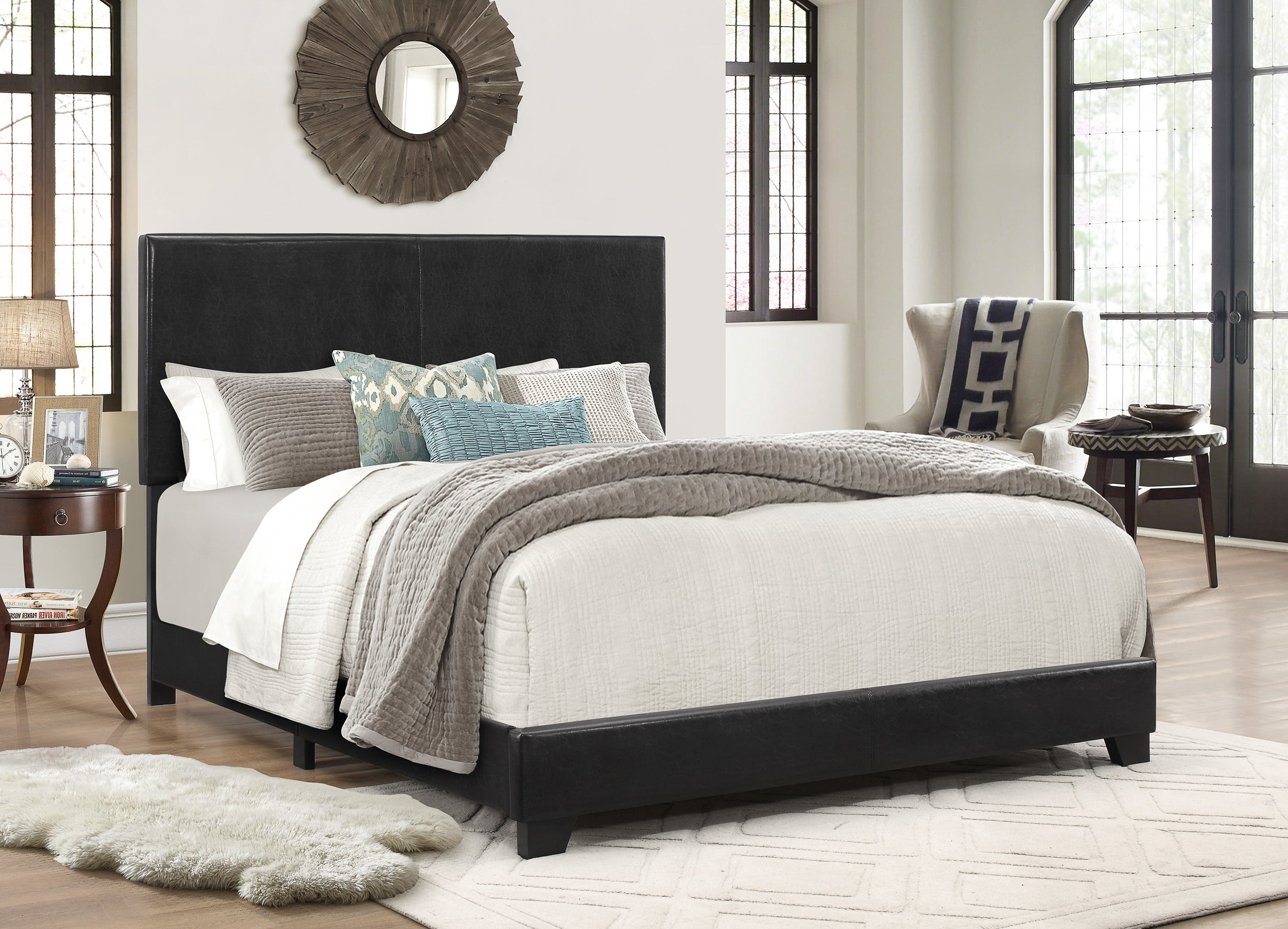 ERIN QUEEN HB FB SIDE RAIL BLACK
