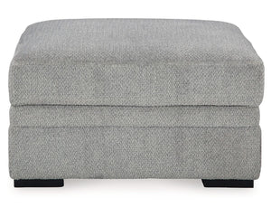 Silla giratoria extragrande y otomana Casselbury