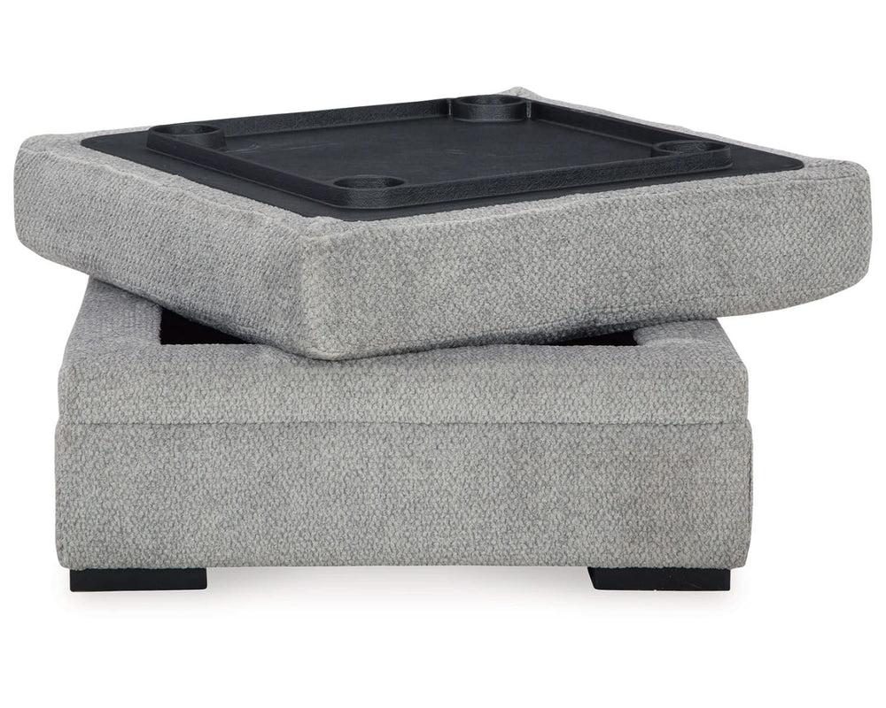 Silla giratoria extragrande y otomana Casselbury