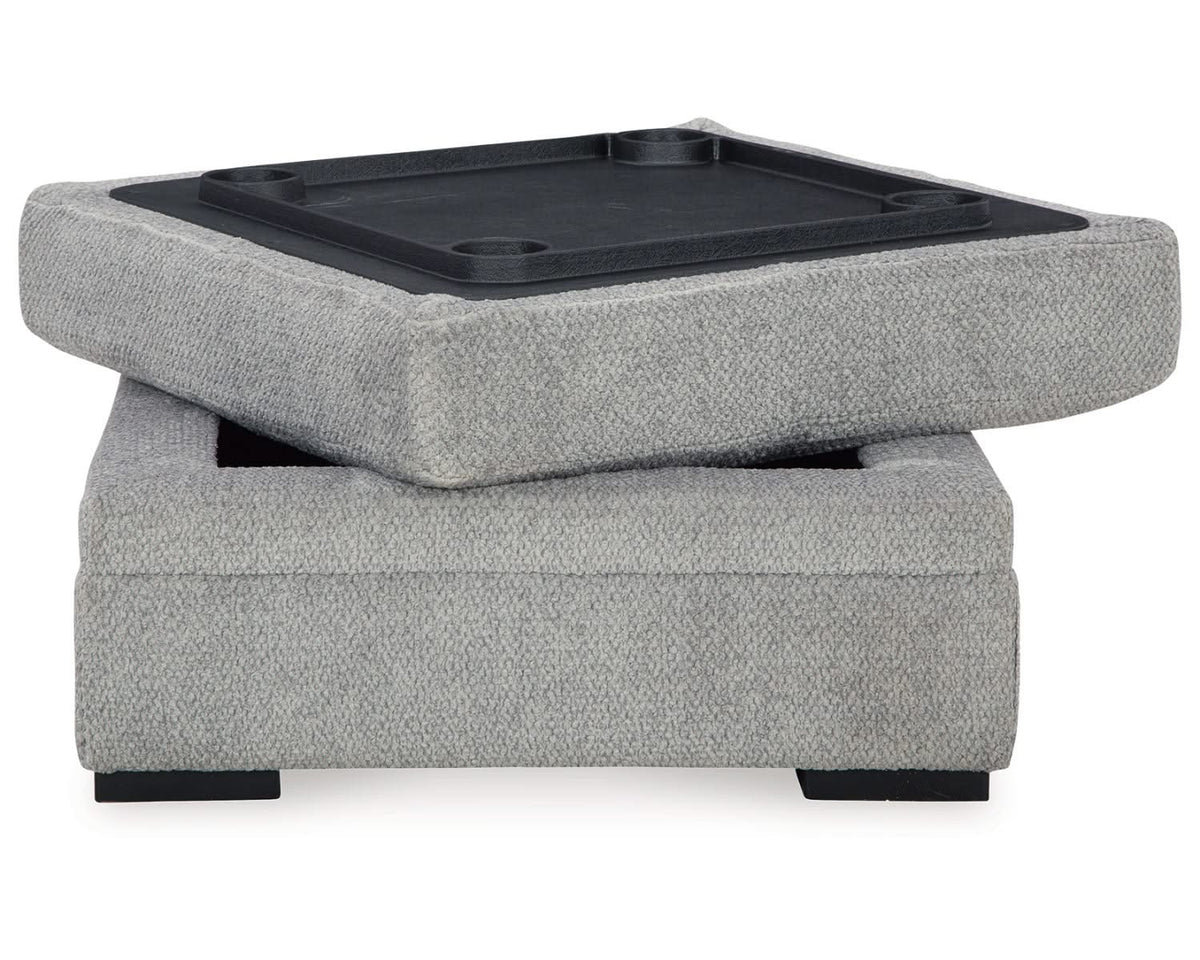 Silla giratoria extragrande y otomana Casselbury